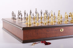 Gothic Chess Set with Cabinet Storage Board - Chess Set - Chess-House